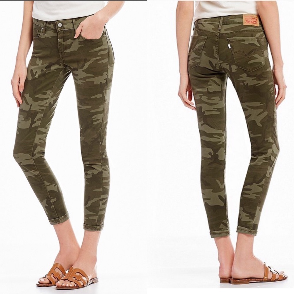 Levi’s 711 Skinny Ankle Jeans, Camo 29